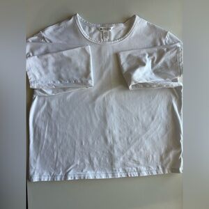 Athleta Womens Essential Long Sleeve Top XL White Crew Neck like new